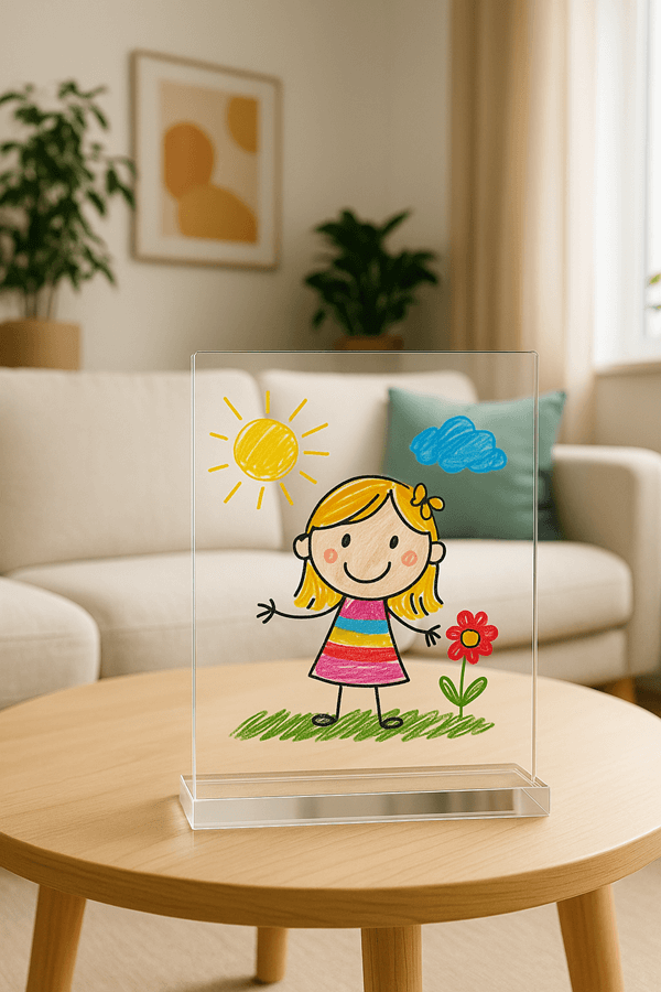 plexi kép gyerekrajzból